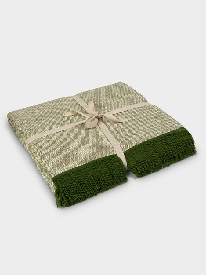 Organic Cotton Two Toned Yoga Blanket