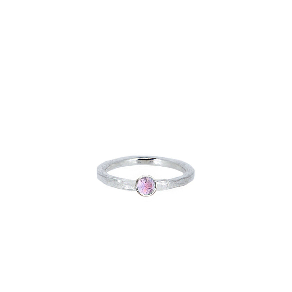 Baby Gemstone Ring in Sterling Silver