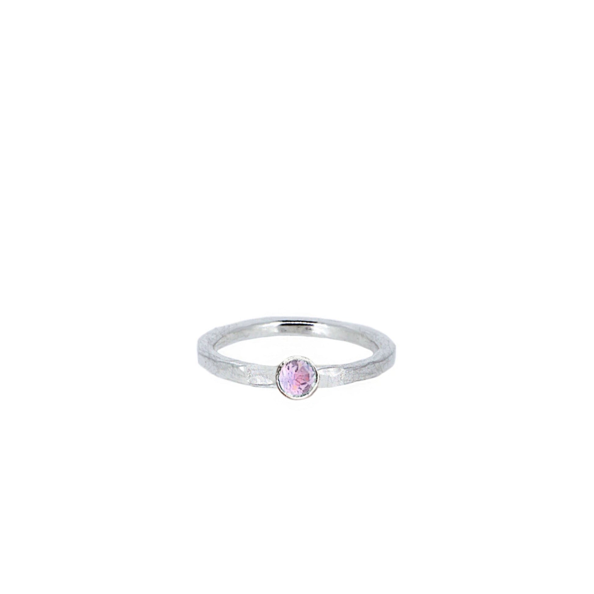Baby Gemstone Ring in Sterling Silver