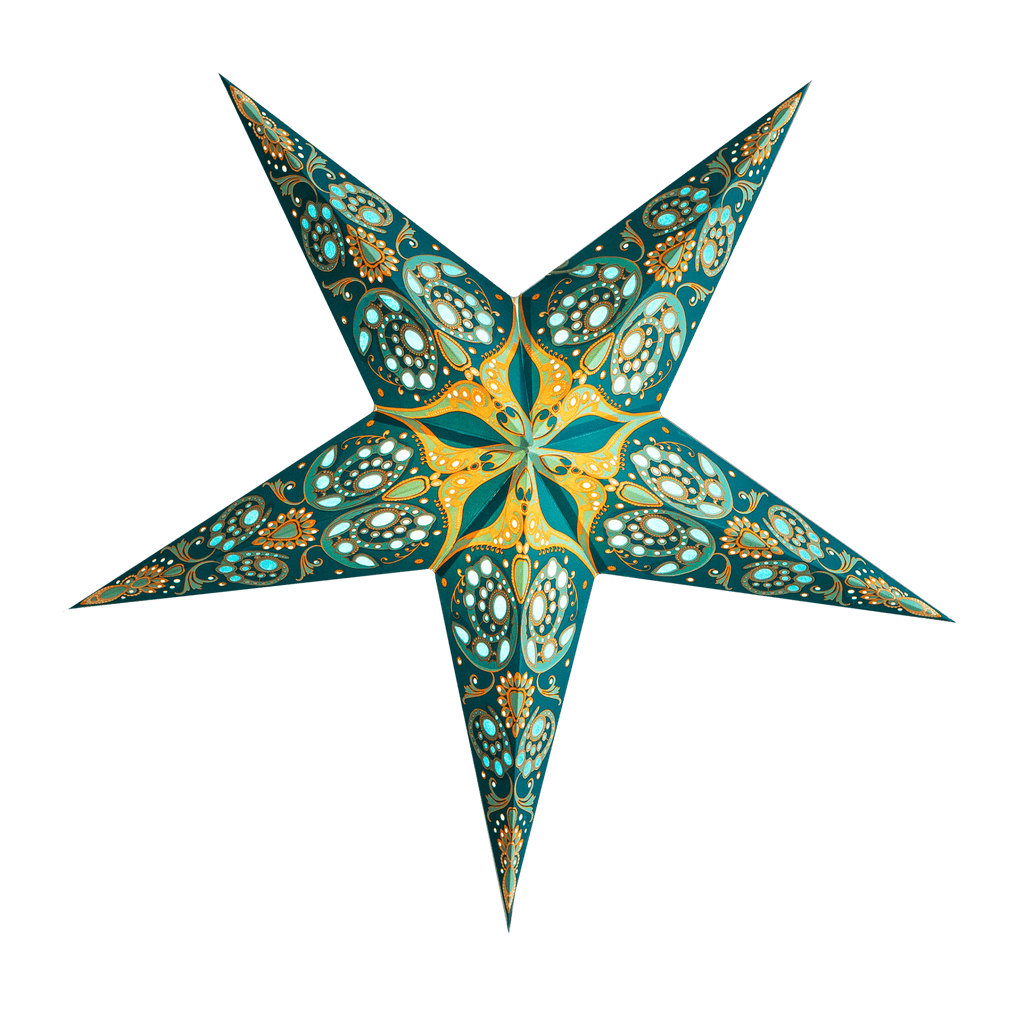 Phoenix Azure Blue Star Lantern