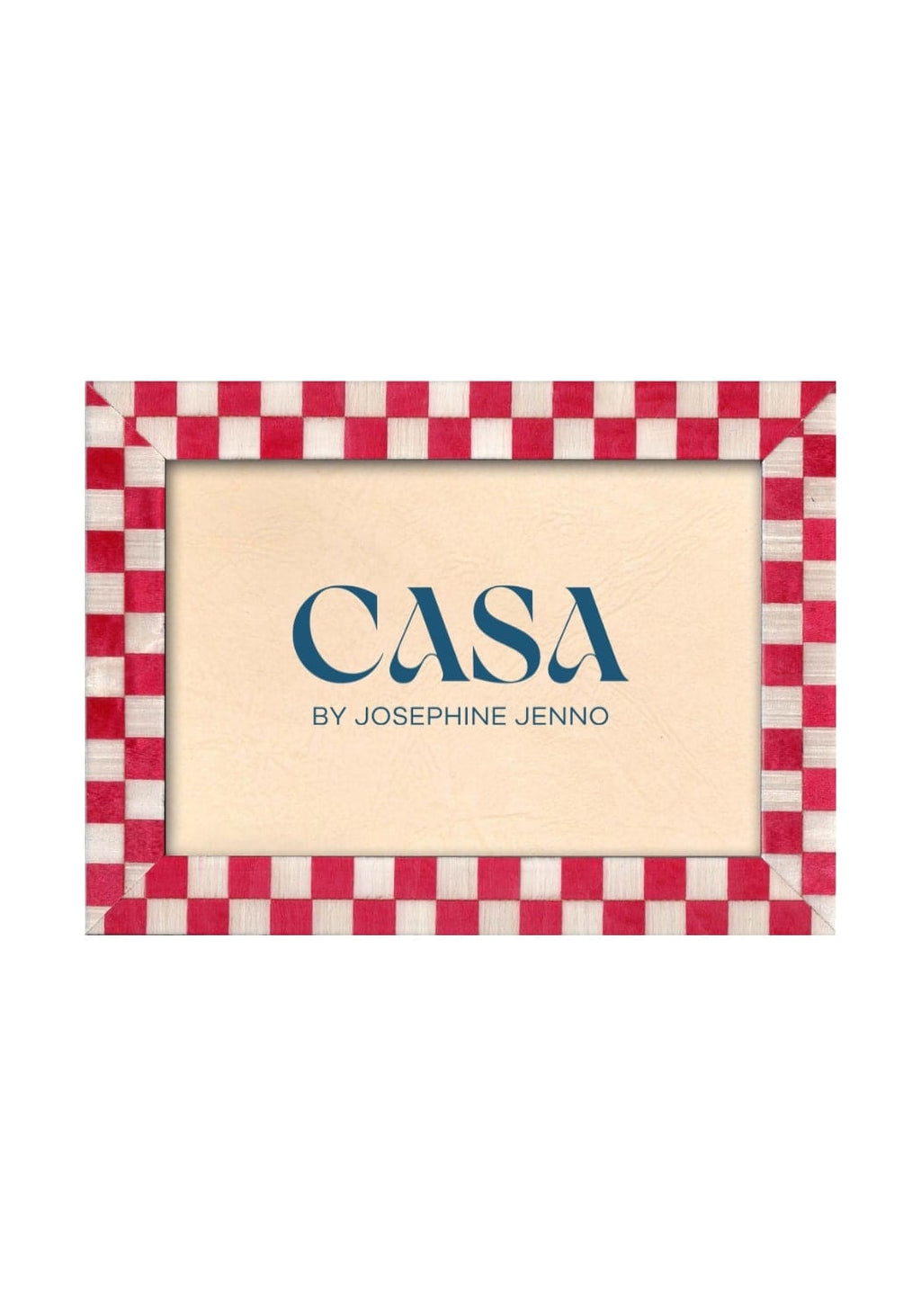 Classic Red Checkered Frame 7x5"