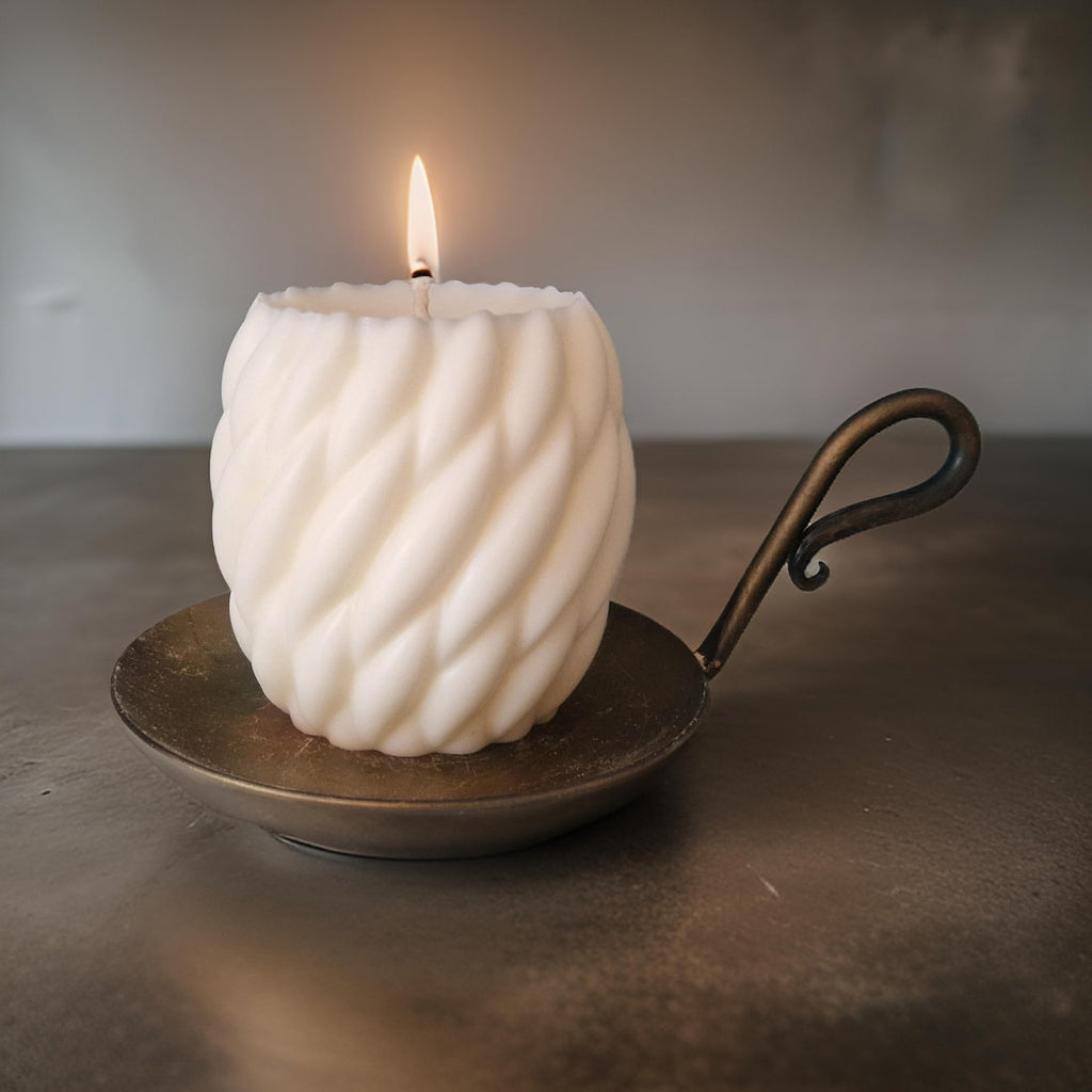 Natural Unscented Pillar Candles