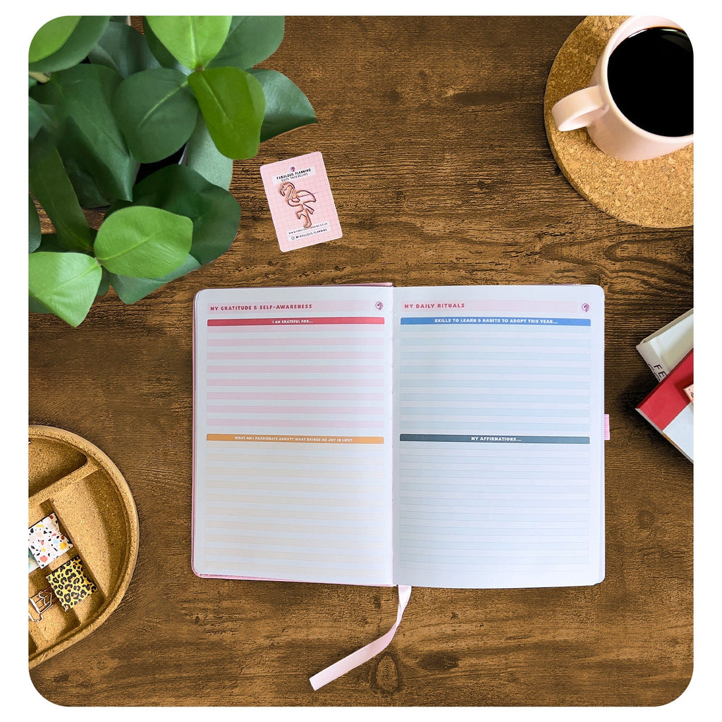 Pink Croc Planning Journal with Pen Holder