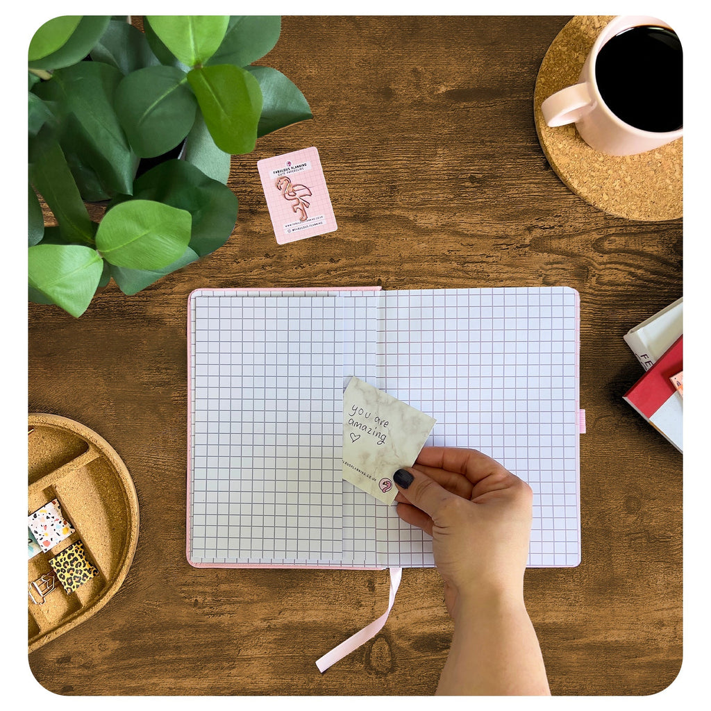 Pink Croc Planning Journal with Pen Holder