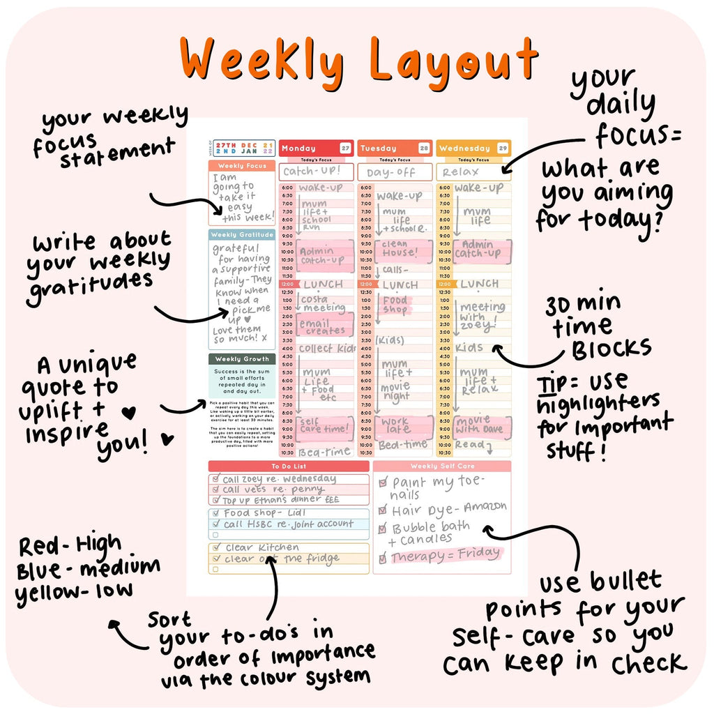 Pink Croc Planning Journal with Pen Holder