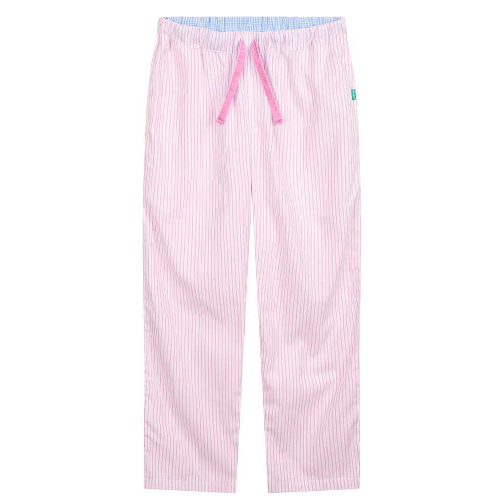 Women Saola Organic Cotton Loungers Pink Stripe