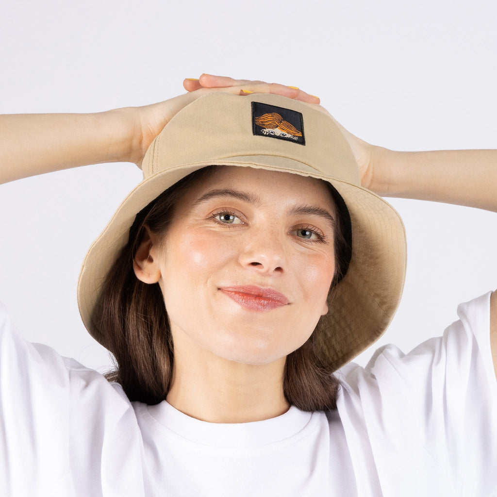 Pippi Longstocking Bucket Hat - Beige