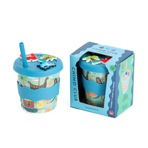 Pirate Charm Cup 8oz with Straw and Interactive Charms
