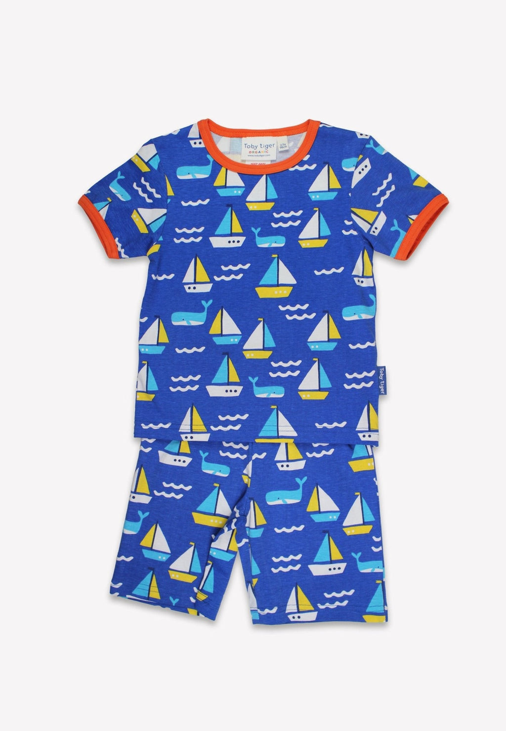 Organic St Ives Print Short Pyjamas for Kids