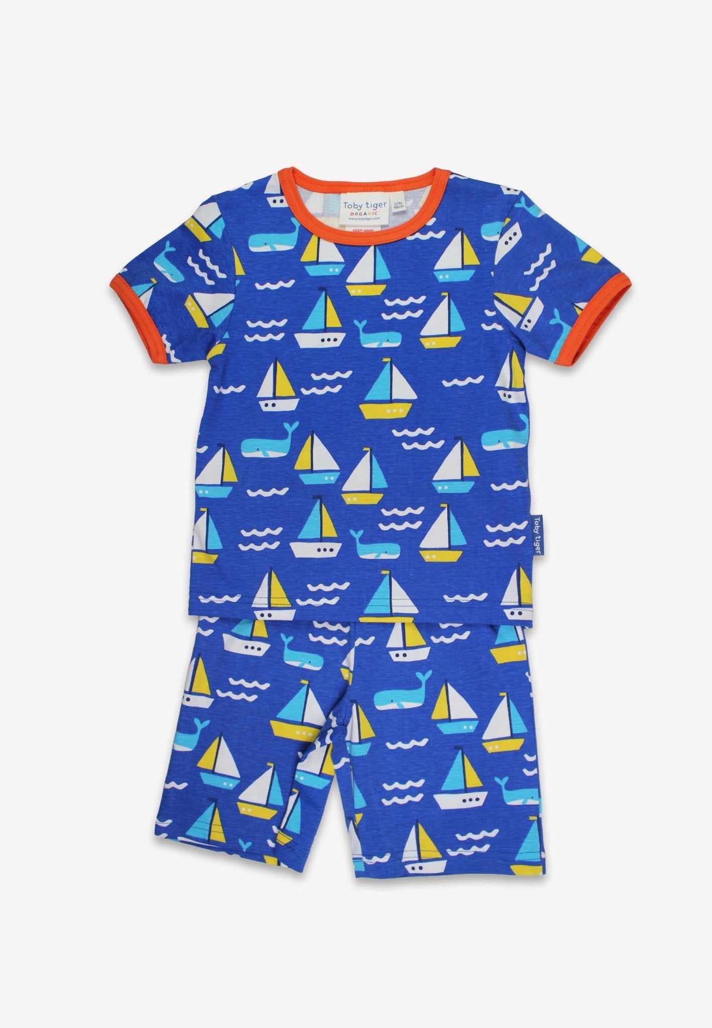 Organic St Ives Print Short Pyjamas for Kids