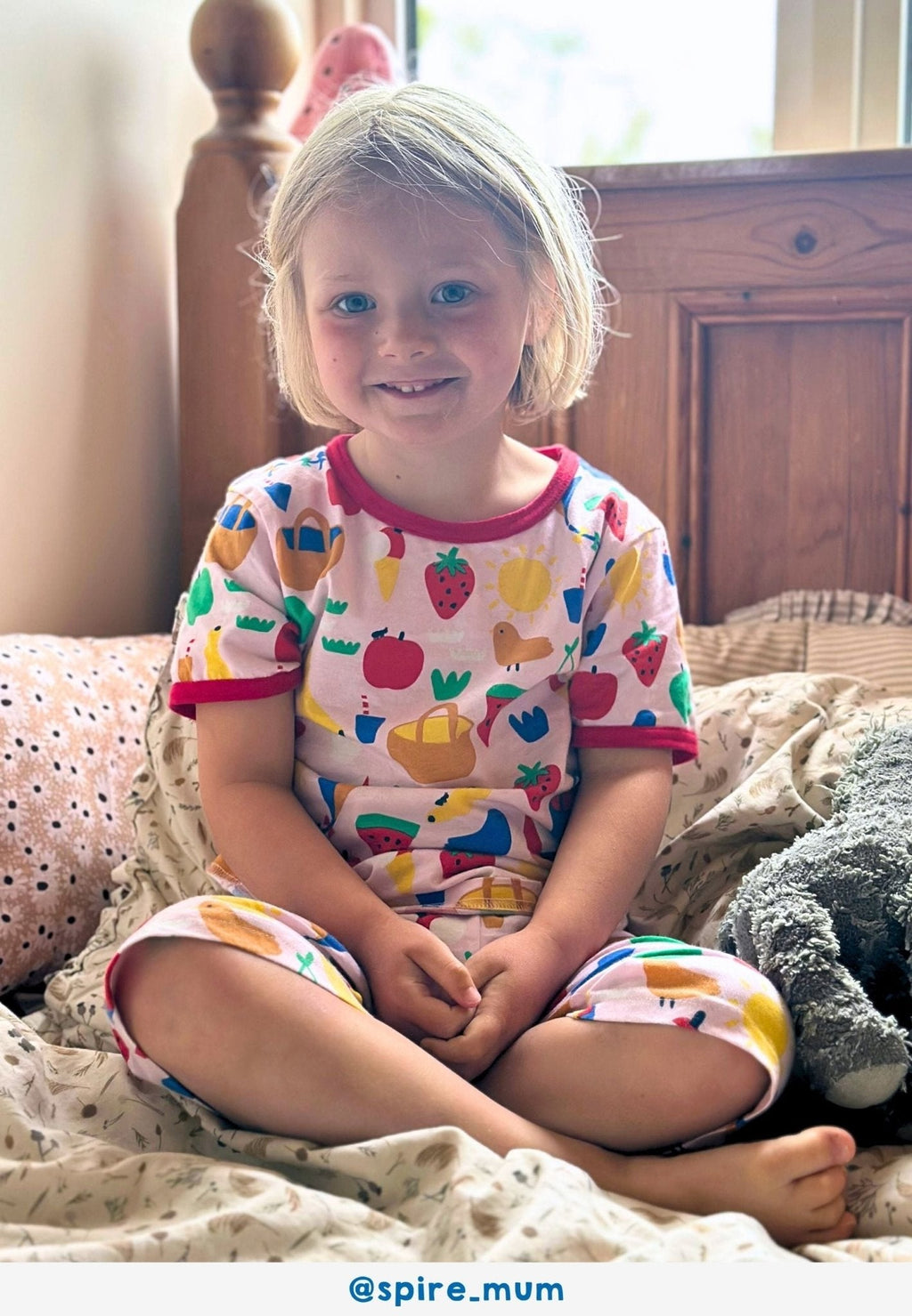 Organic Picnic Print Short Pyjamas