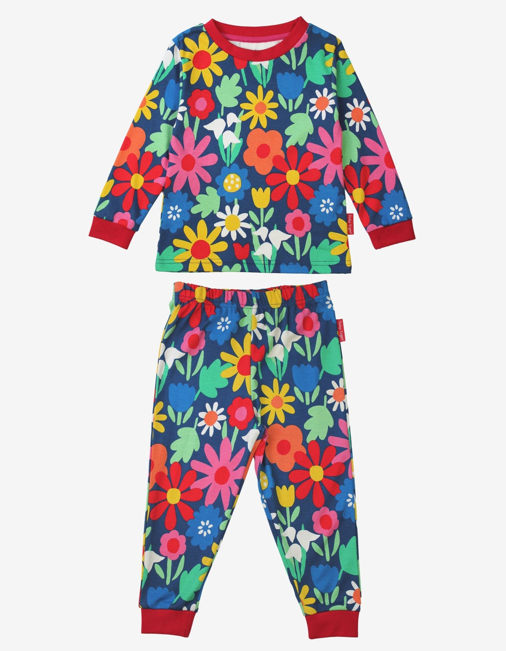 Organic Bold Floral Print Pyjamas for Kids