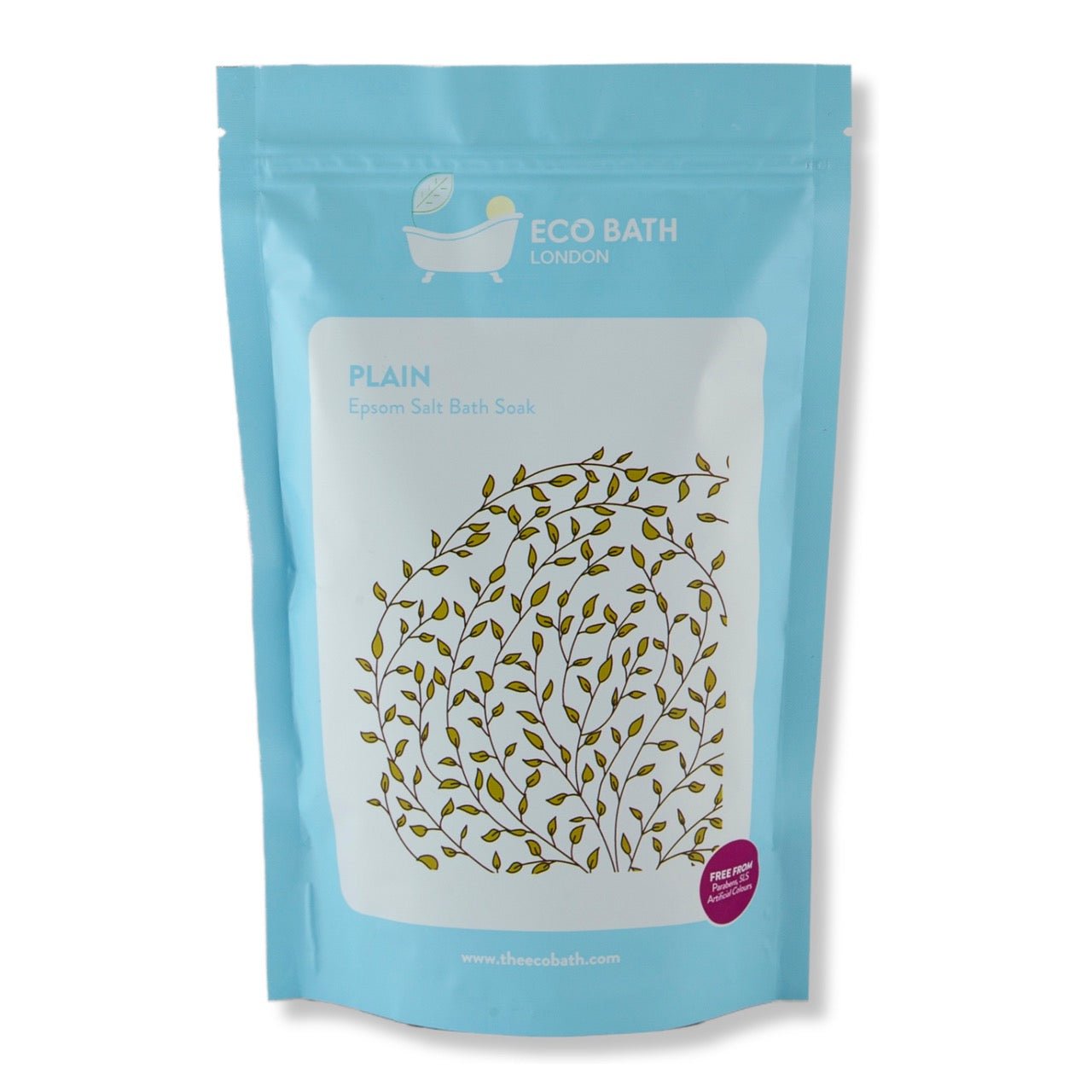 Plain Epsom Salt Bath Soak Pouch 500g and 1000g