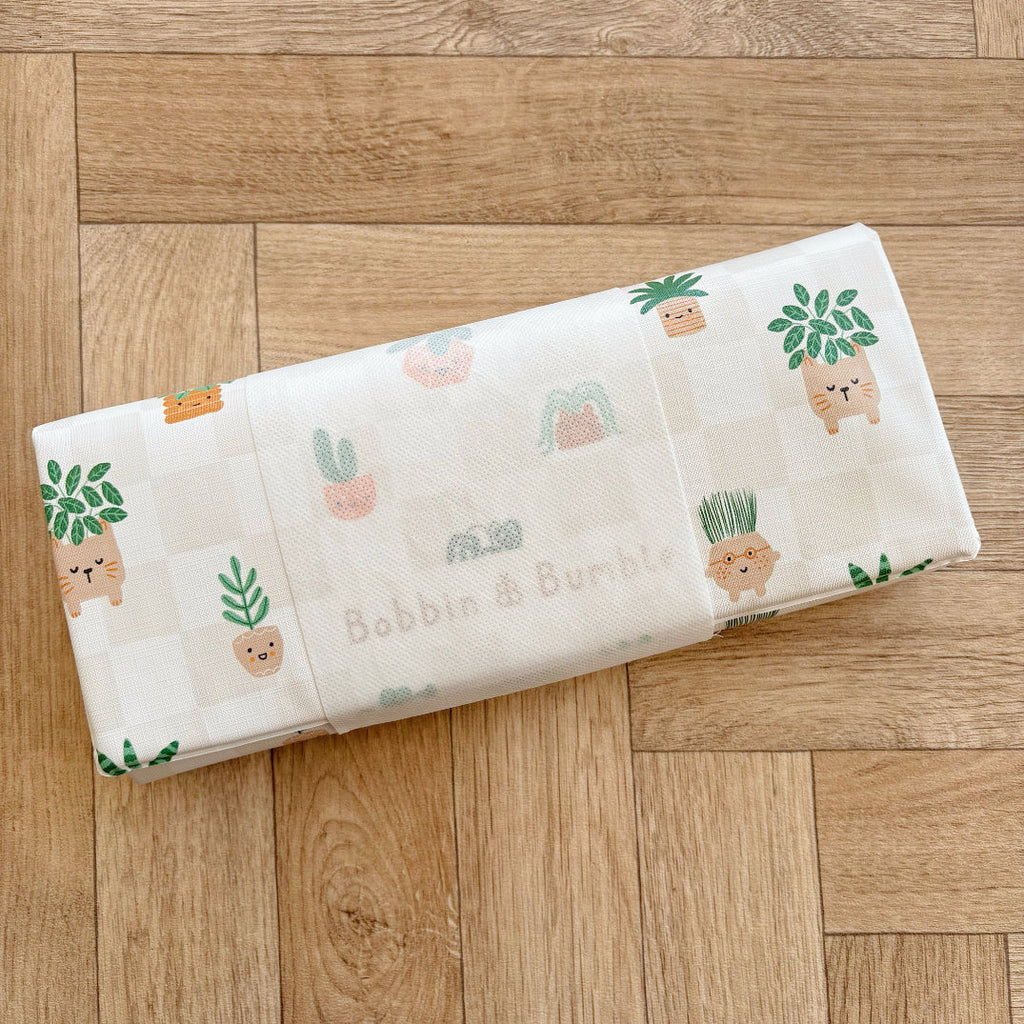 Travel Changing Mat - Pot Plants