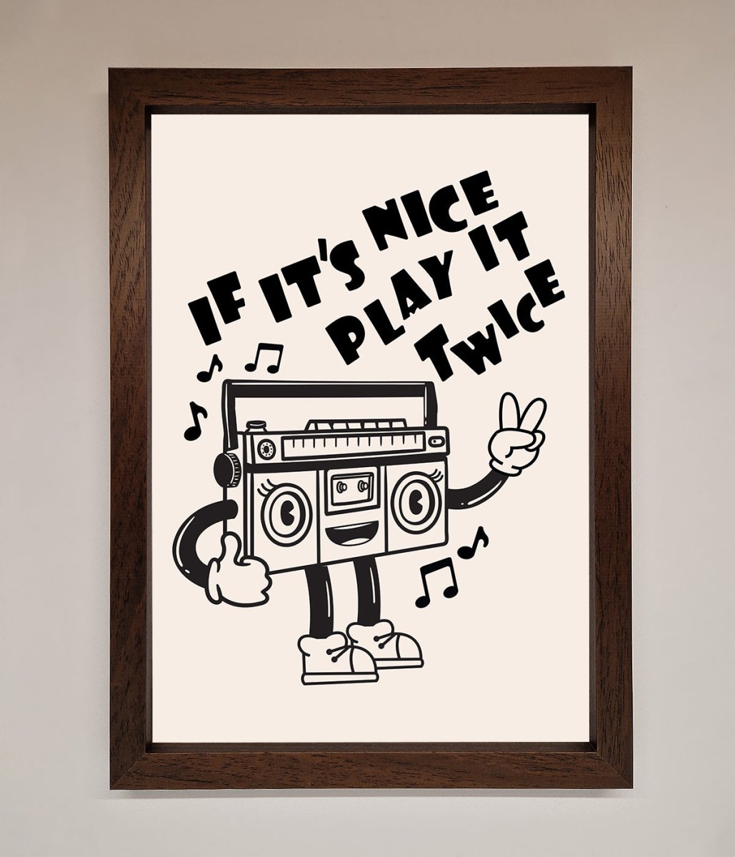 Play Twice Framed Wall Art