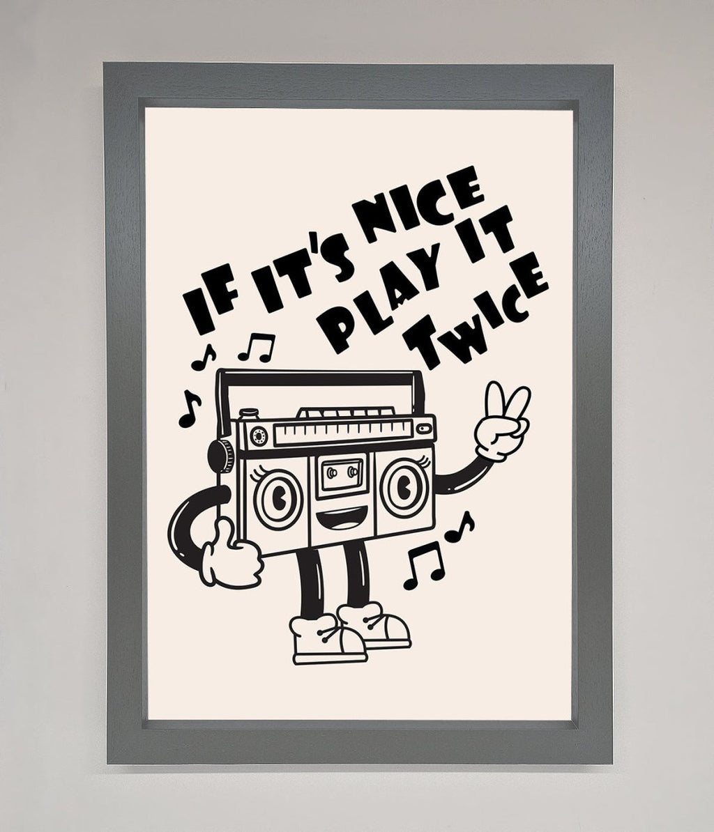 Play Twice Framed Wall Art