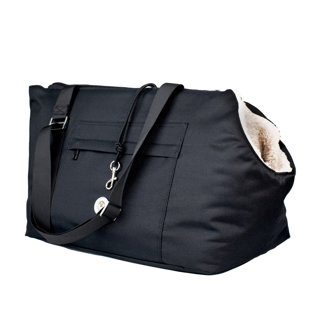 Black and Cream Rainy Bear Pet Carrier for Dogs and Cats