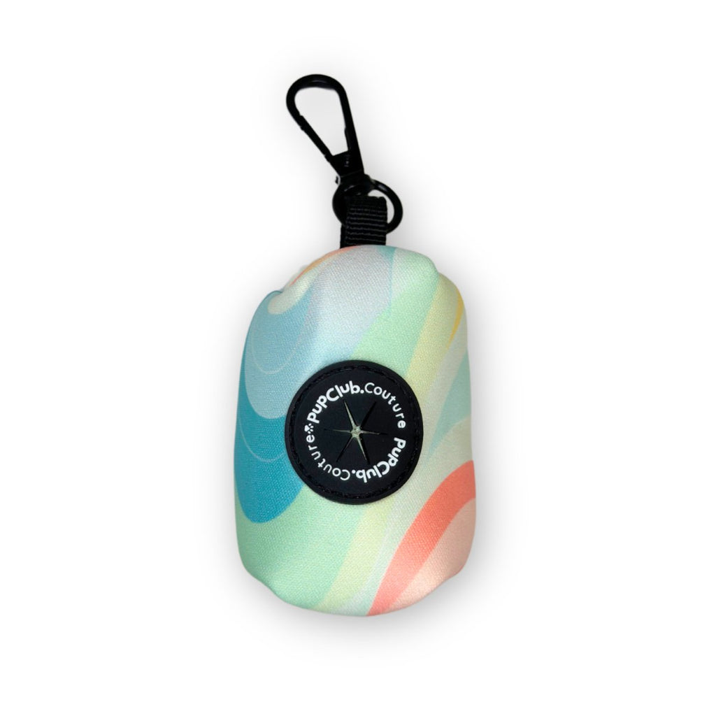 Pastel Waves Poo Bag Holder