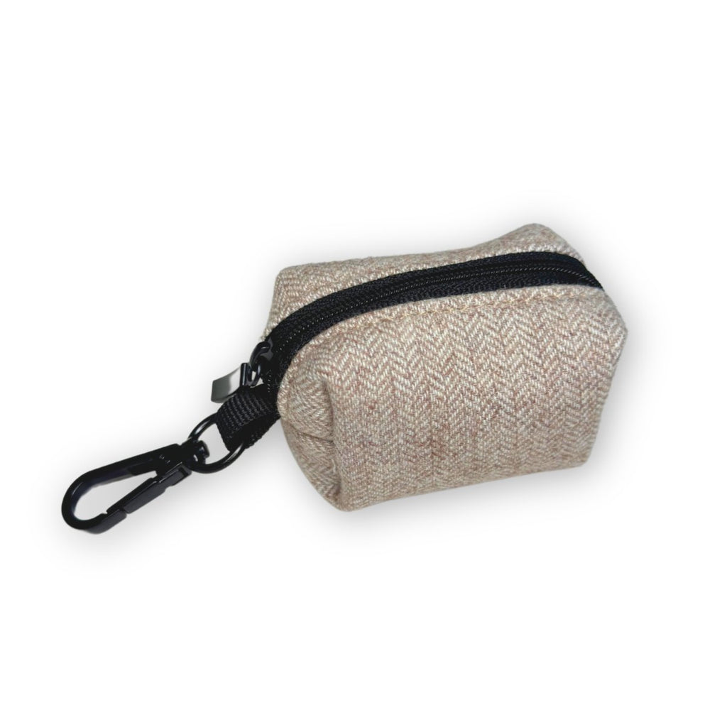 Tweed Brown Poo Bag Holder