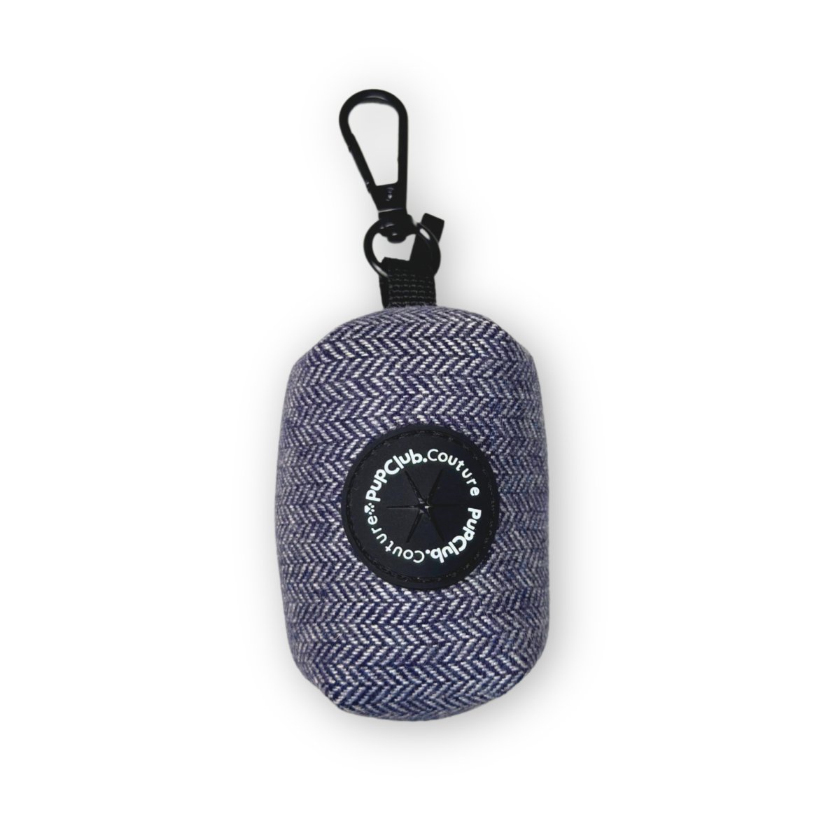 Tweed Blue Poo Bag Holder