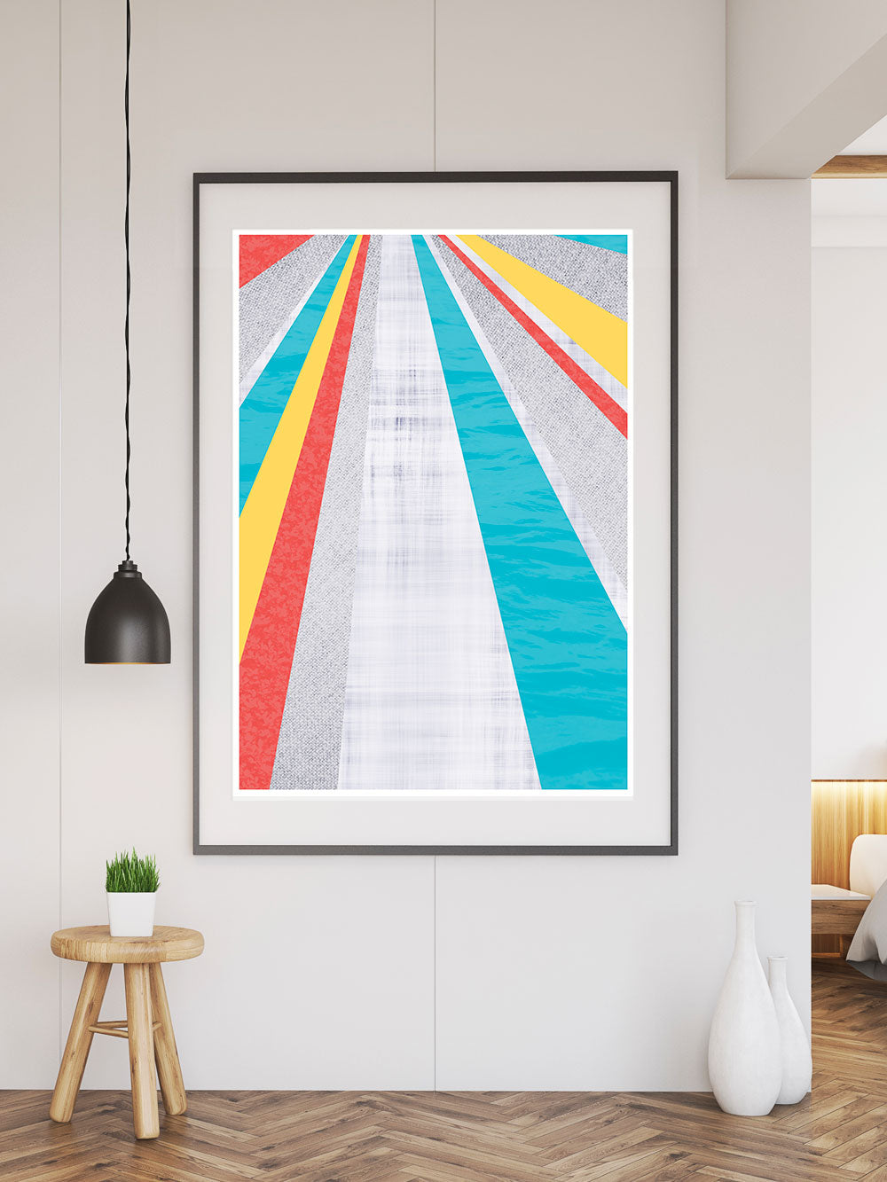 Colourful Geometric Pop Art Print