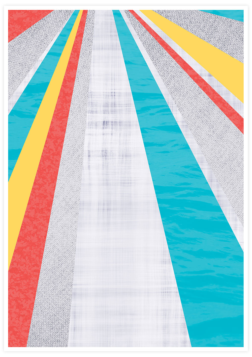 Colourful Geometric Pop Art Print