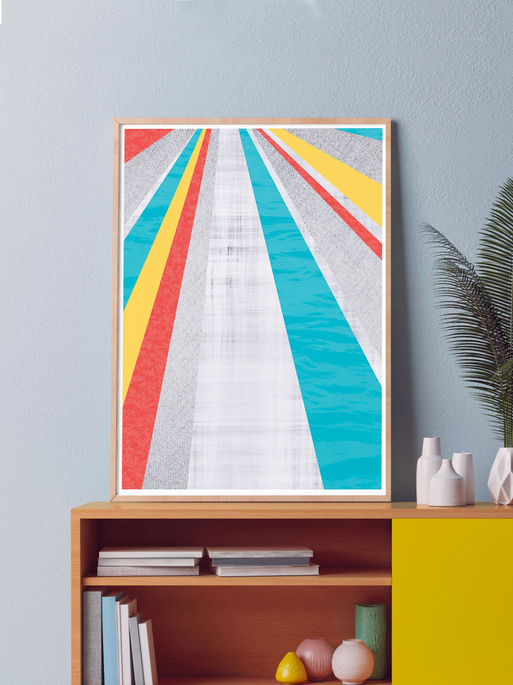 Colourful Geometric Pop Art Print