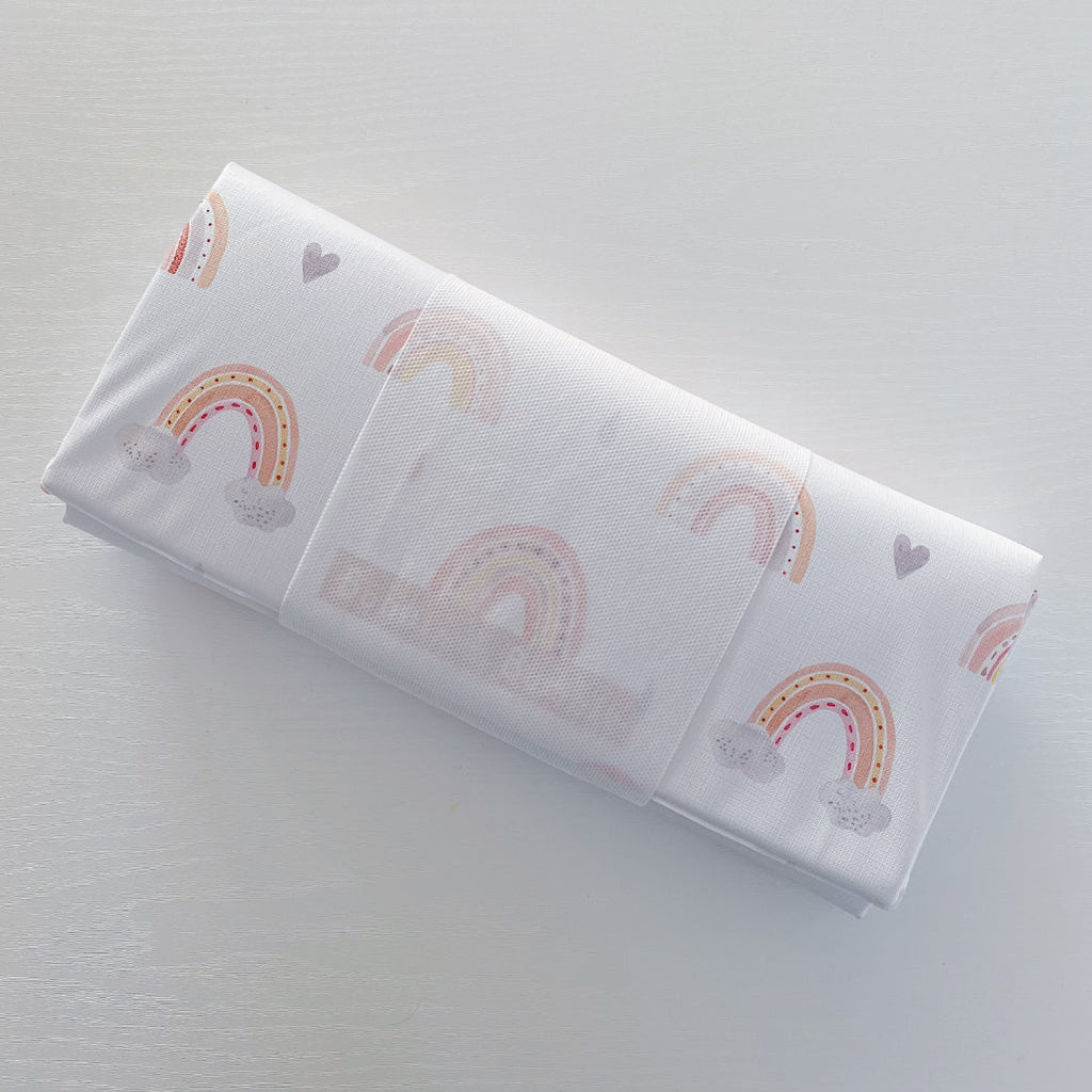 Travel Changing Mat - Pink Rainbow