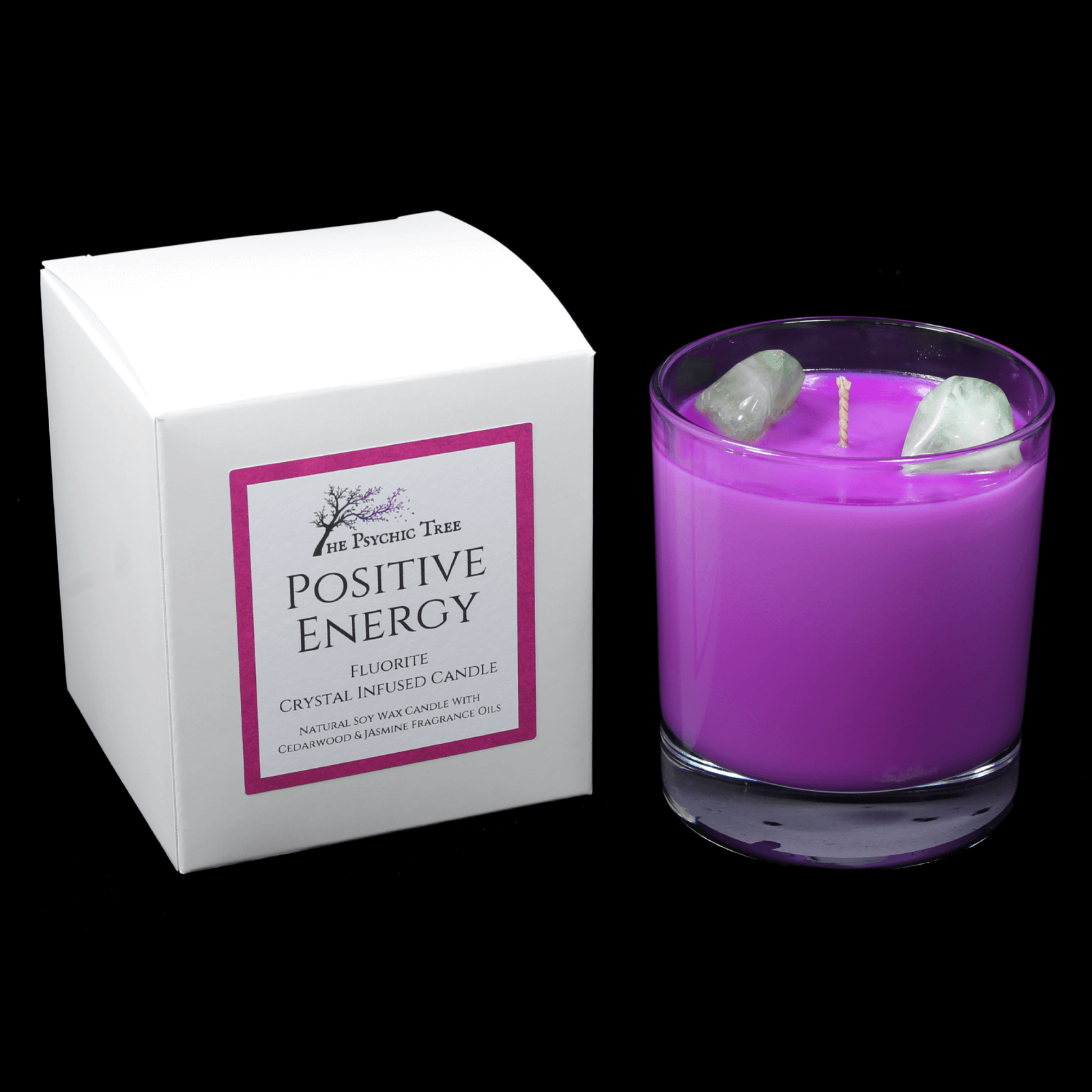 Positive Energy Crystal Infused Scented Candle