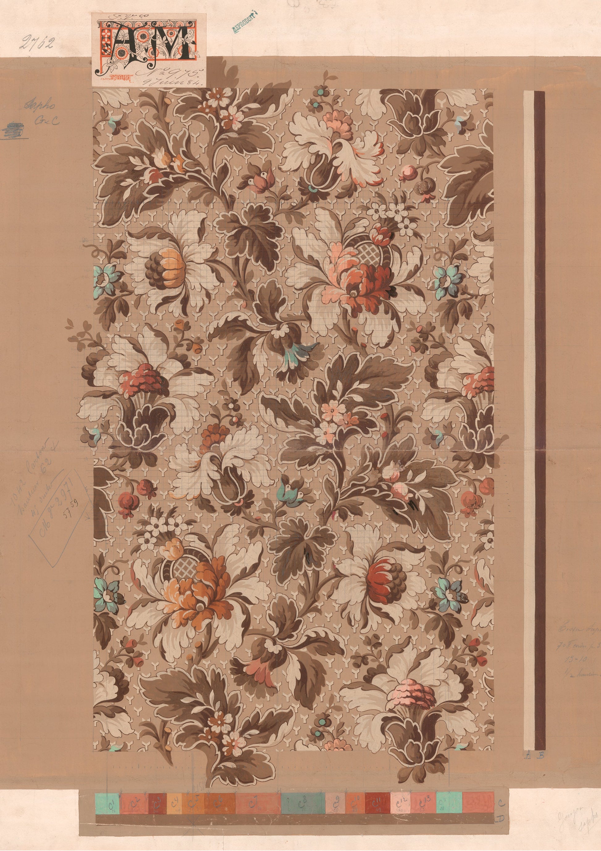 Powder Symphony Vintage Archive Poster Print