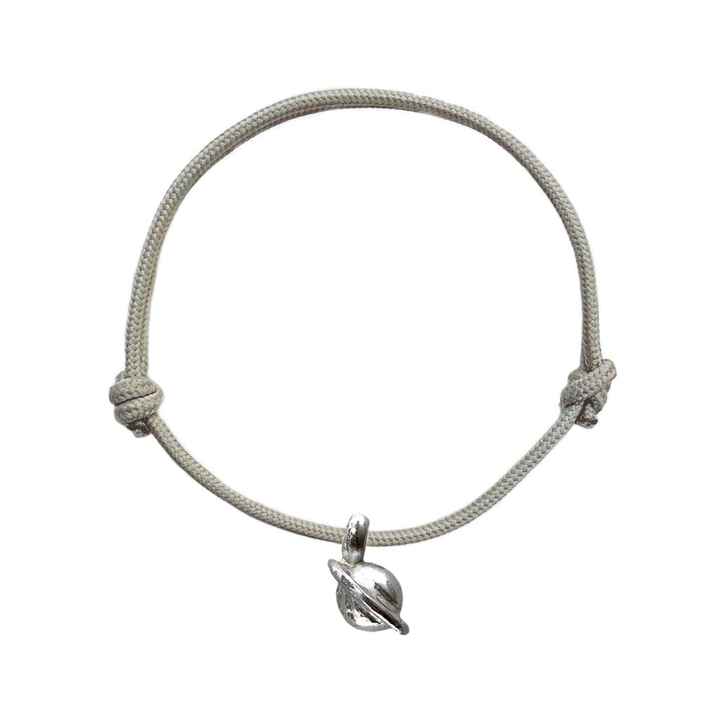 Saturn Rope Bracelet in Recycled Silver