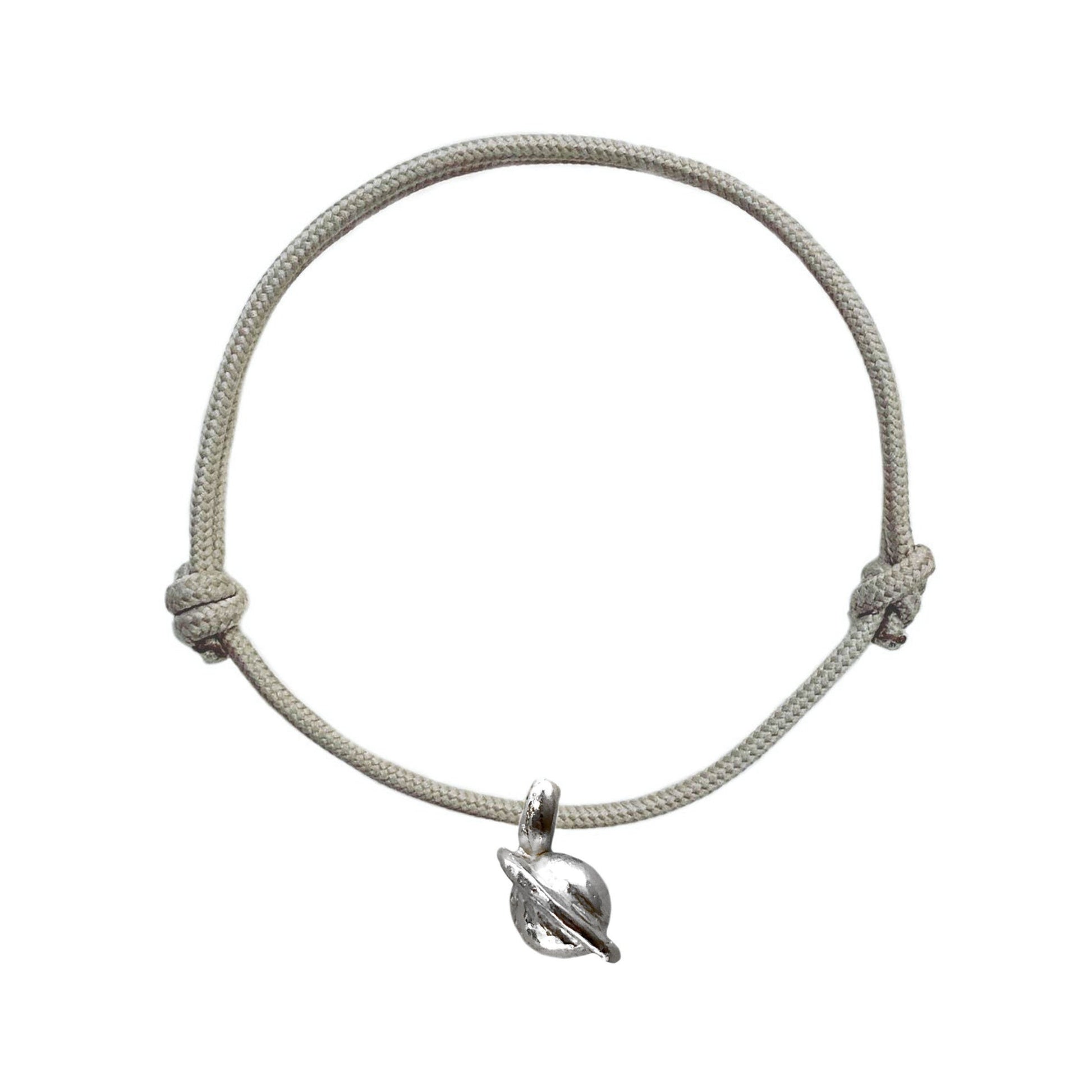 Saturn Rope Bracelet in Recycled Silver