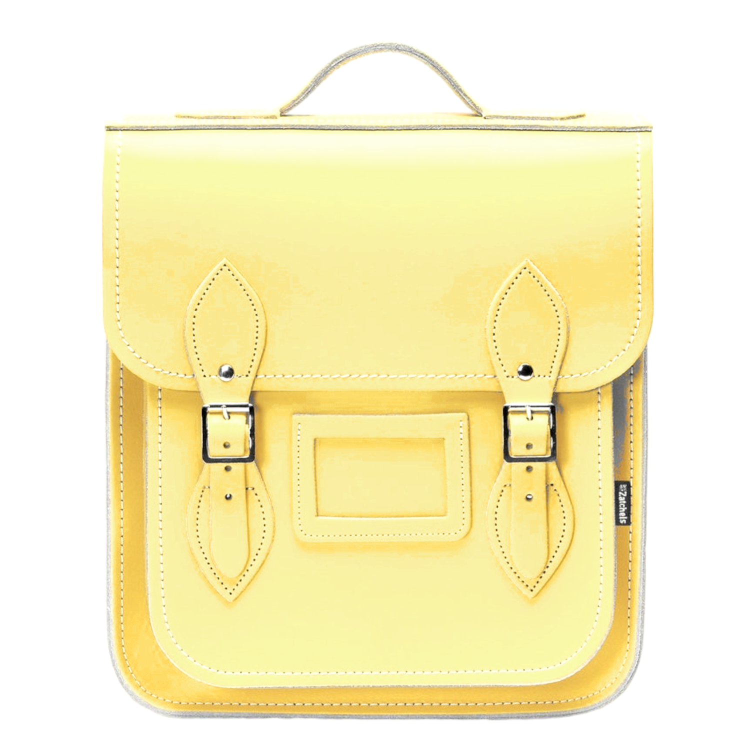Handmade Leather City Backpack in Primrose Yellow