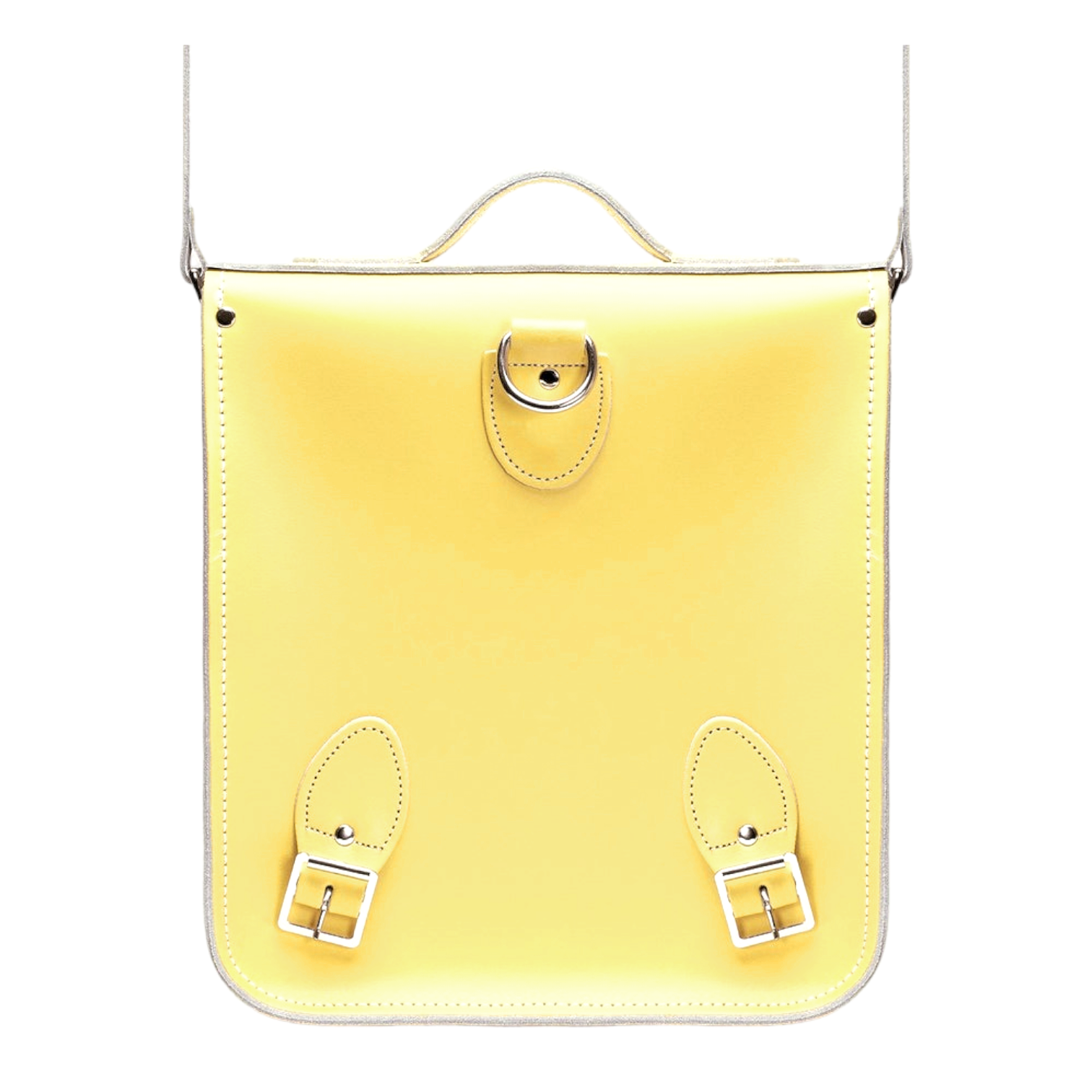 Handmade Leather City Backpack in Primrose Yellow