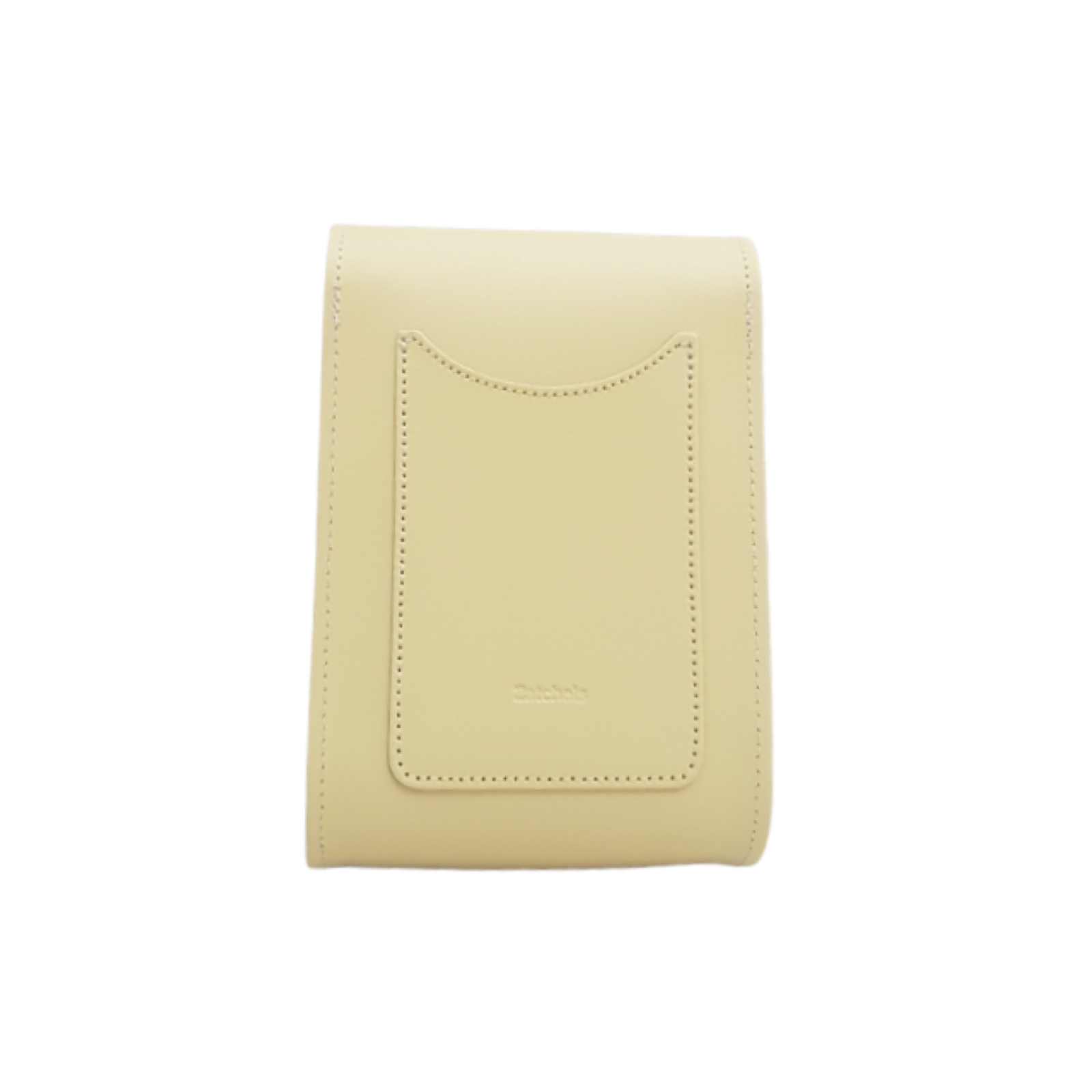 Handmade Leather Festival Phone Bag in Primrose Yellow