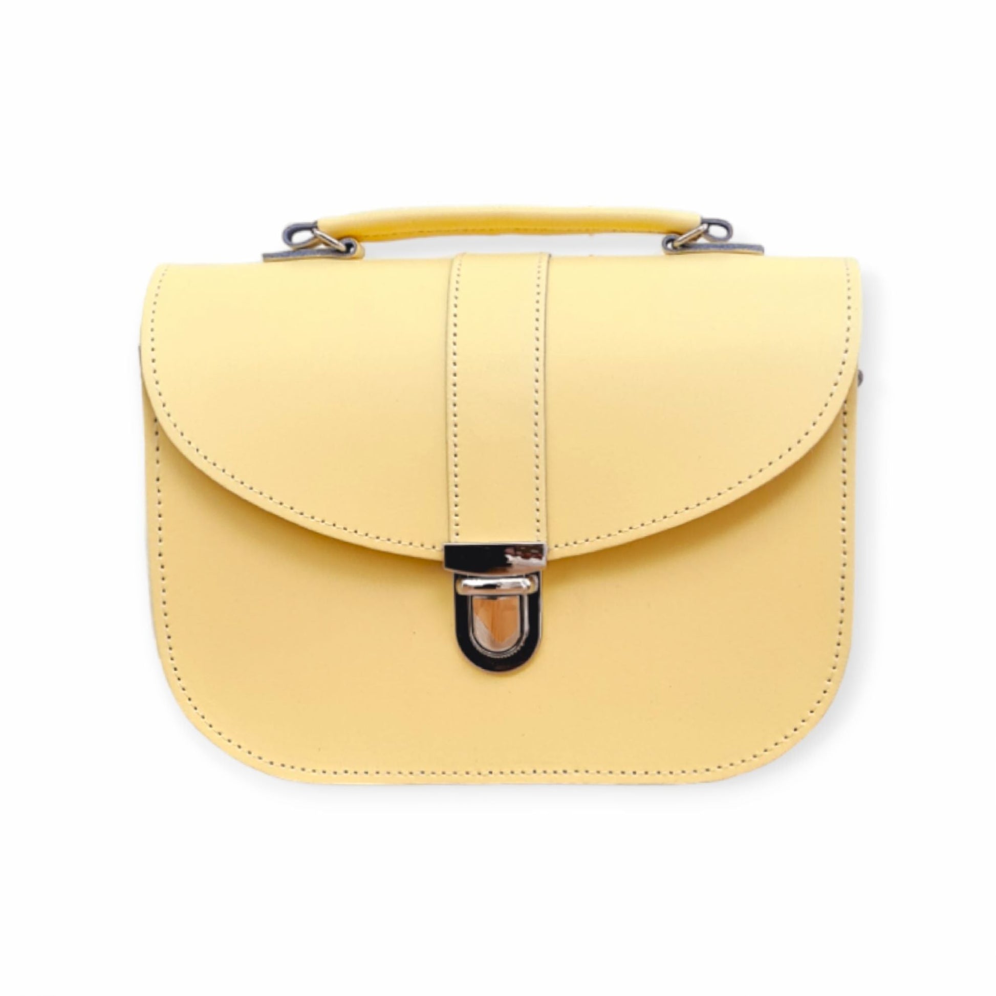 Handmade Leather Bag in Primrose Yellow