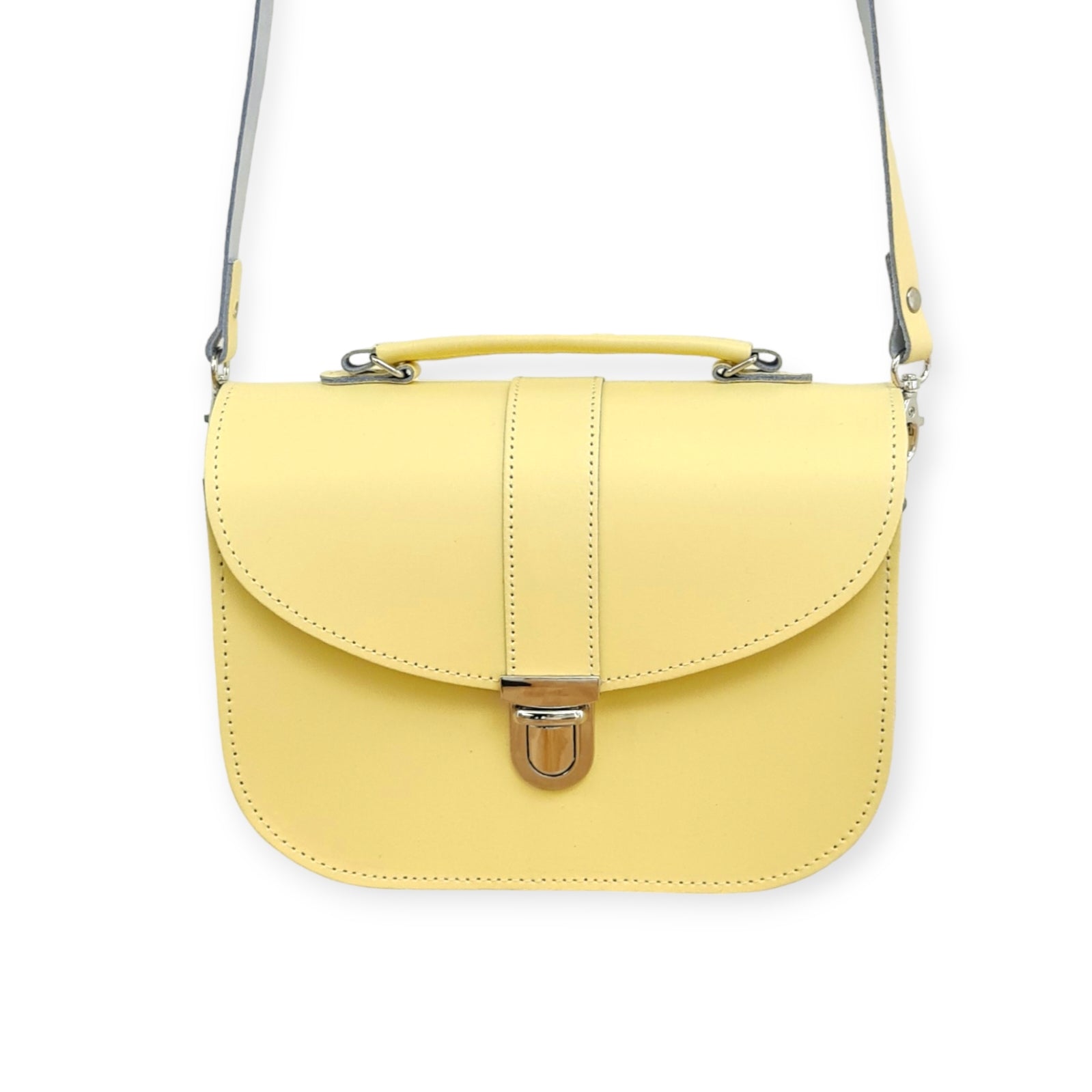 Handmade Leather Bag in Primrose Yellow