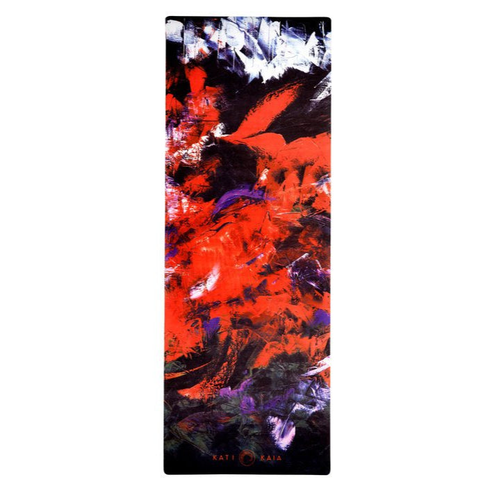 Red Artist Yoga Mat Natural Rubber