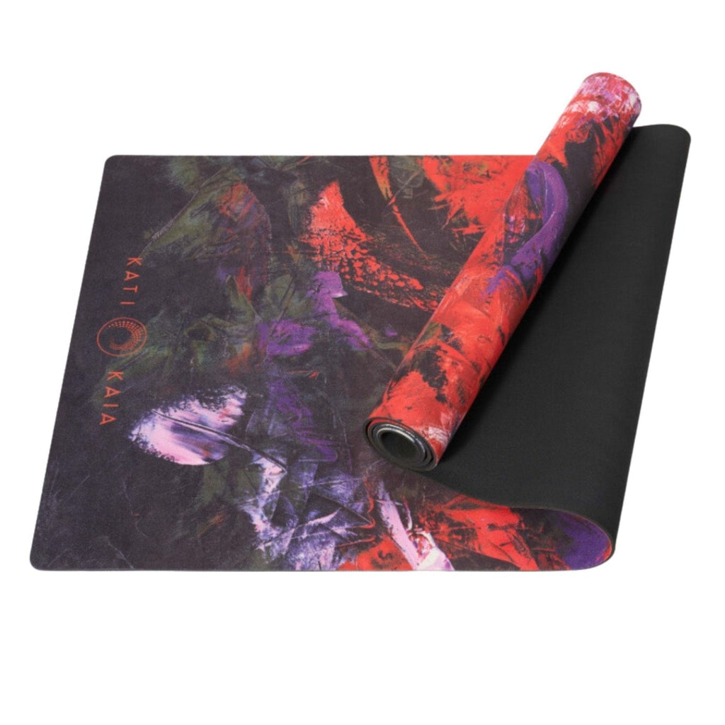Red Artist Yoga Mat Natural Rubber