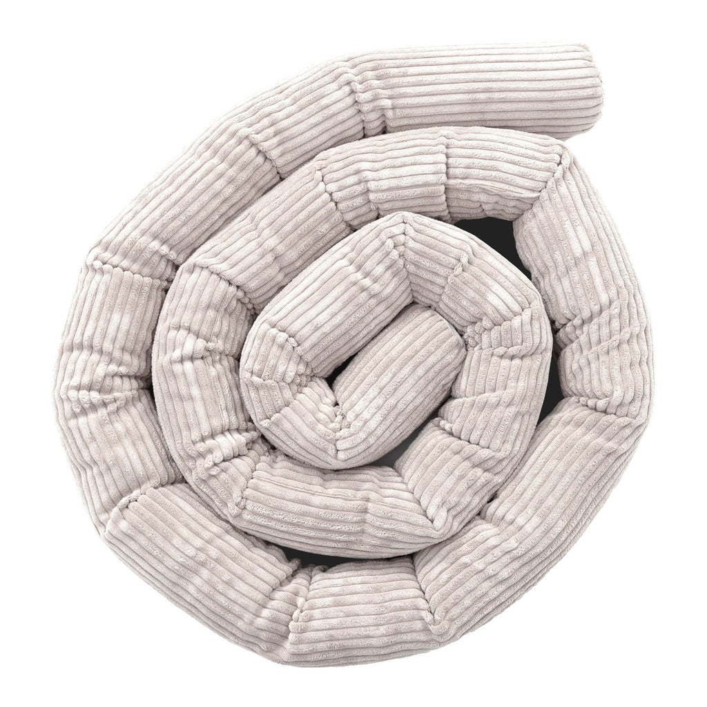 Protective Roll Bumper for Baby Crib – Ecru