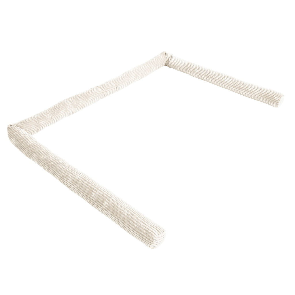 Protective Roll Bumper for Baby Crib – Grey