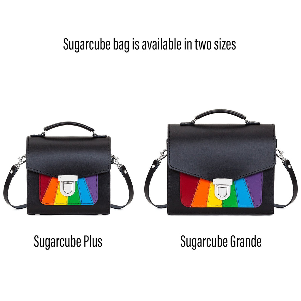 Handmade Leather Sugarcube Handbag Pride