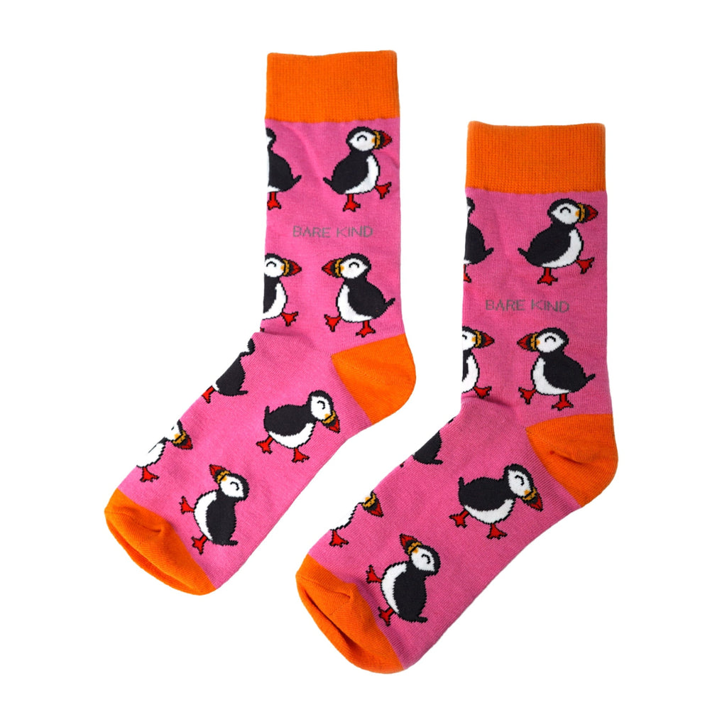 Puffin Couple Bamboo Sock Set for Two