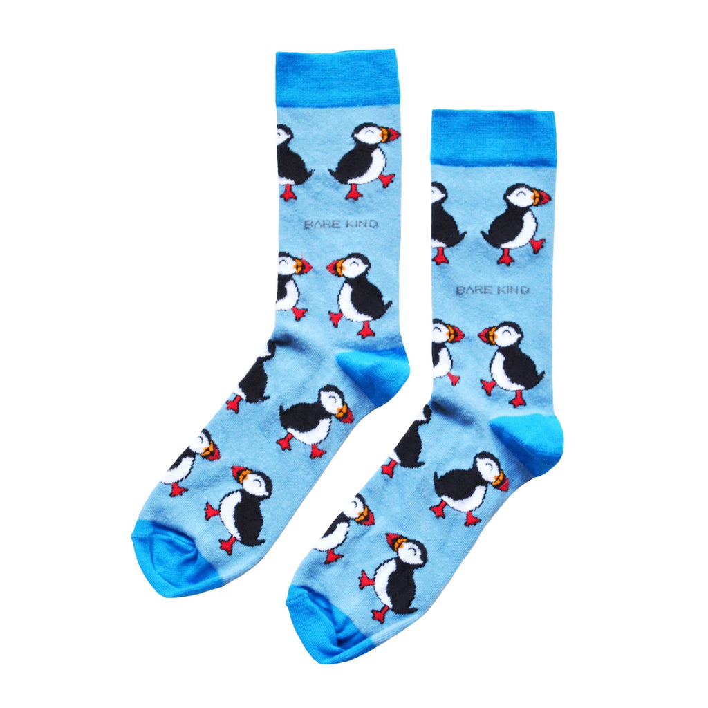 Puffin Couple Bamboo Sock Set for Two