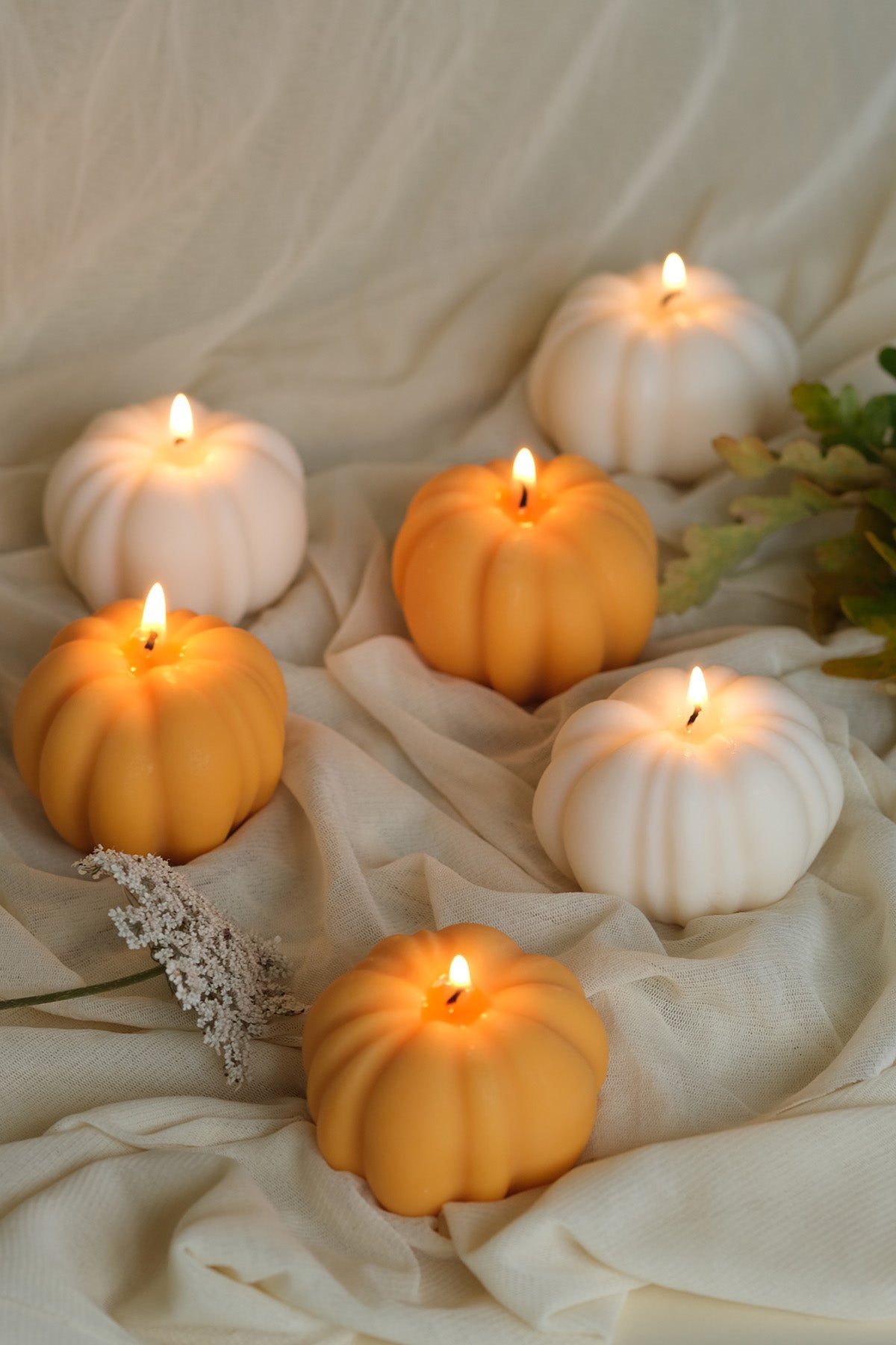 Pumpkin Shaped Candle in Pumpkin Spice