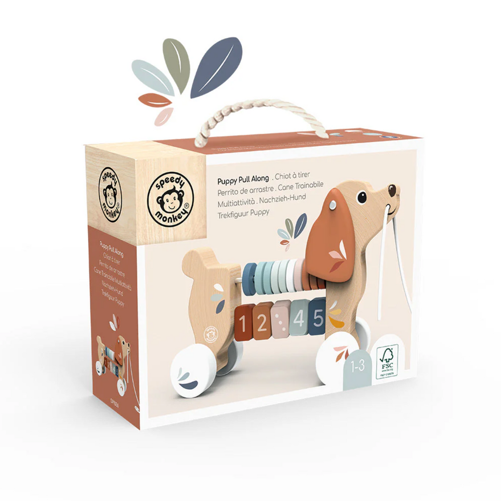 Speedy Monkey Puppy Pull Along