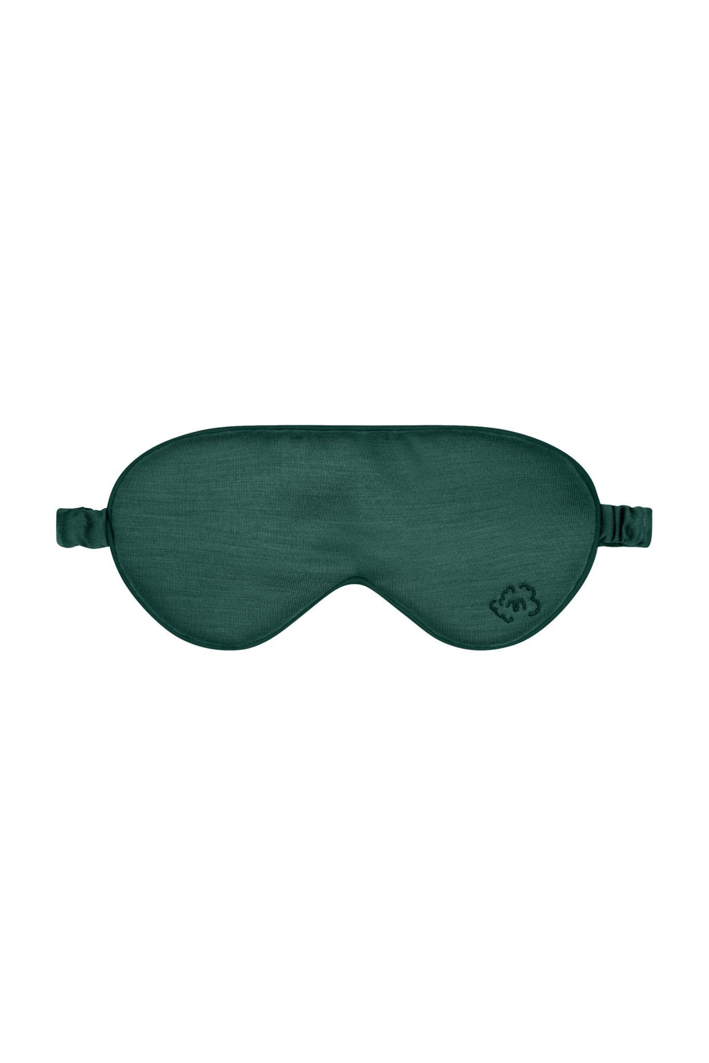 Pure Merino Sleepy Eye Mask in Emerald Green
