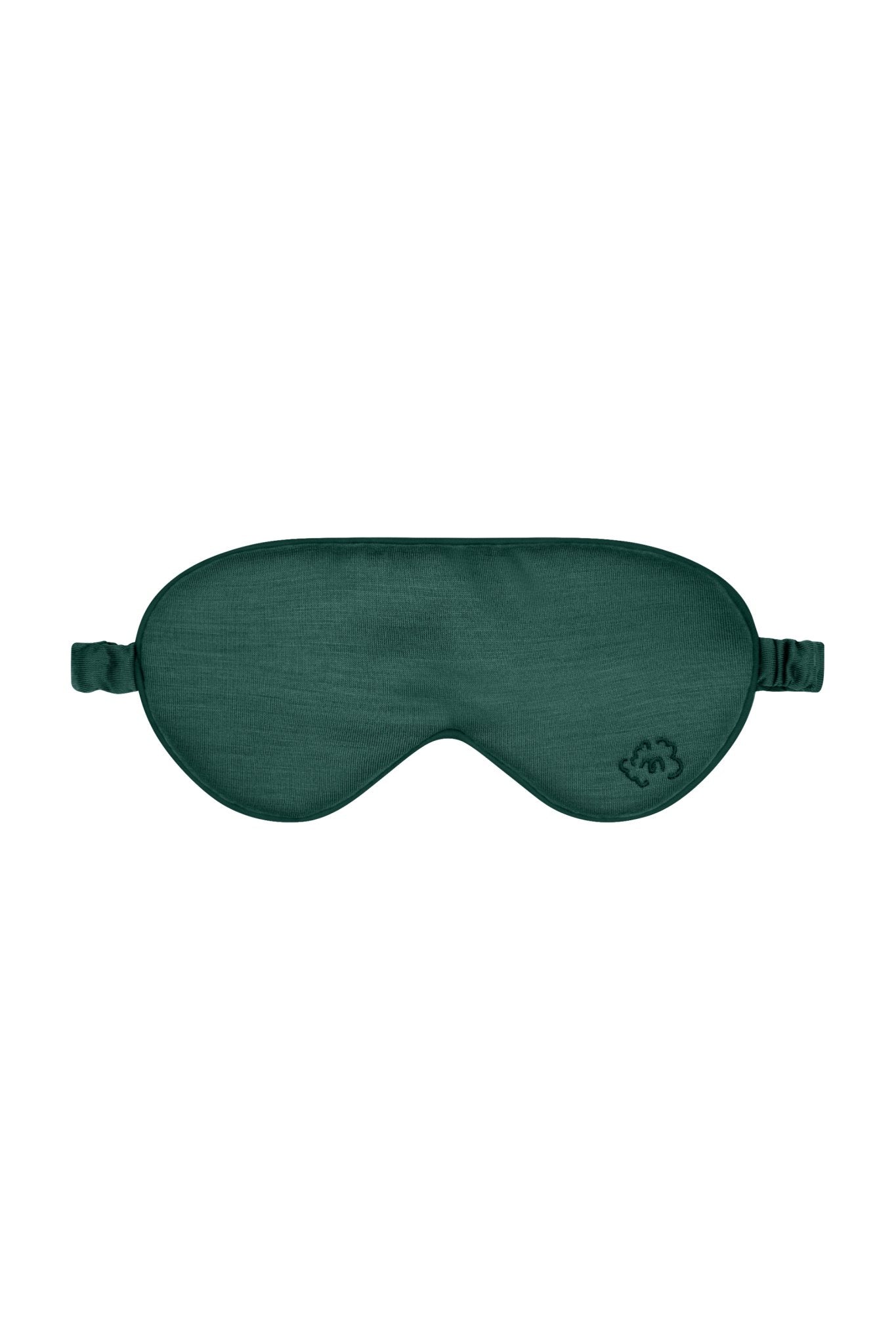 Pure Merino Sleepy Eye Mask in Emerald Green