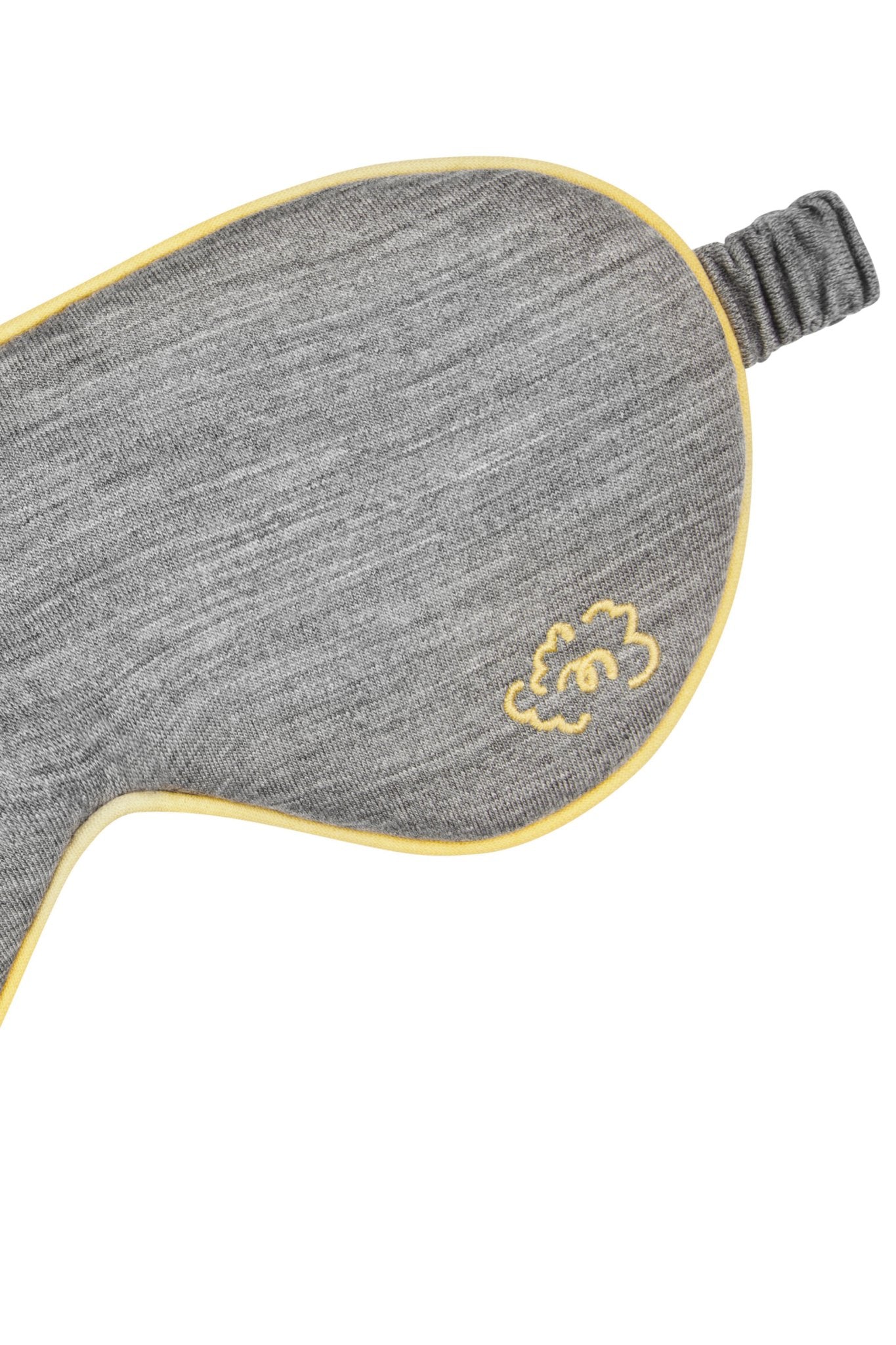 Pure Merino Sleepy Eye Mask in Grey Marle