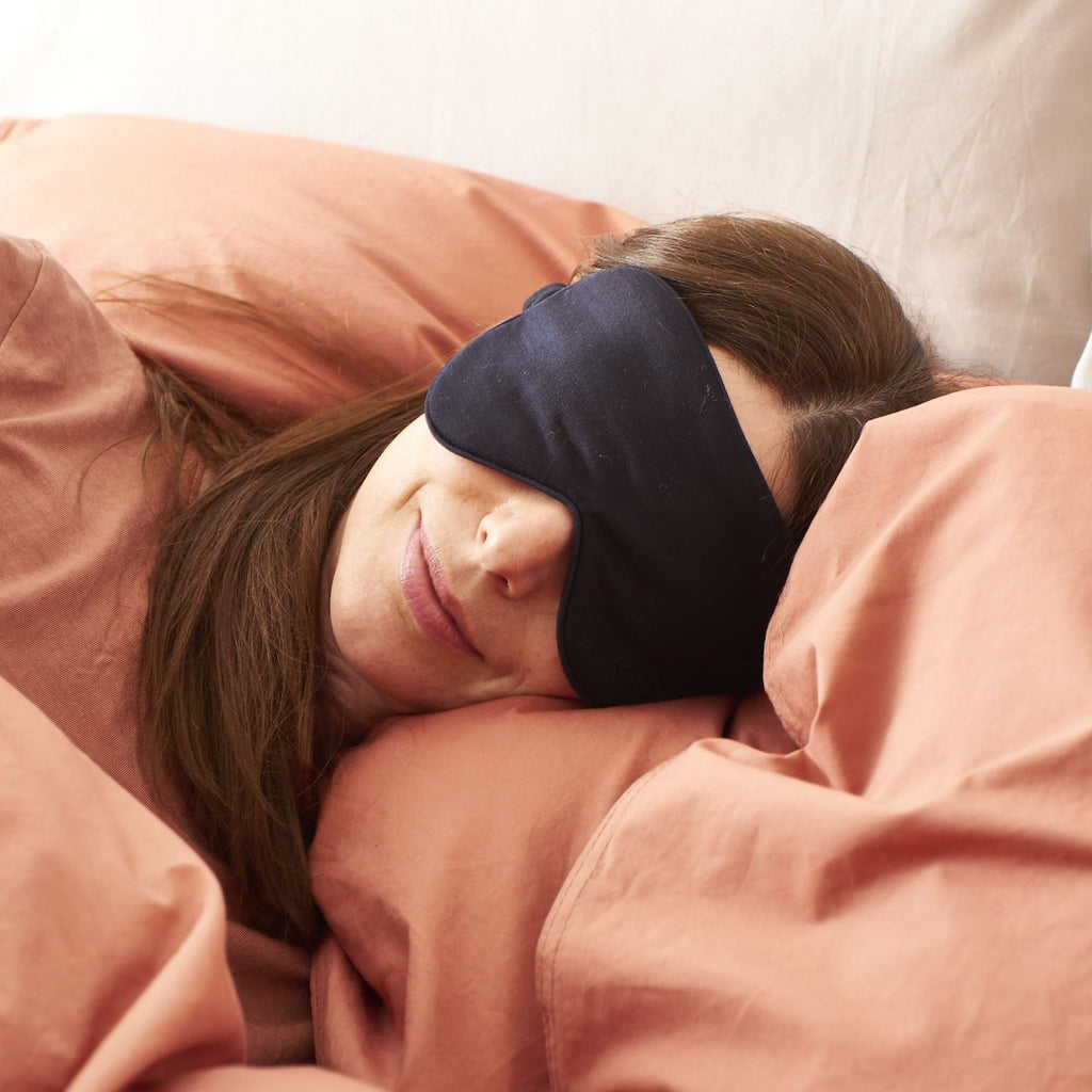 Pure Merino Sleepy Eye Mask in Grey Marle